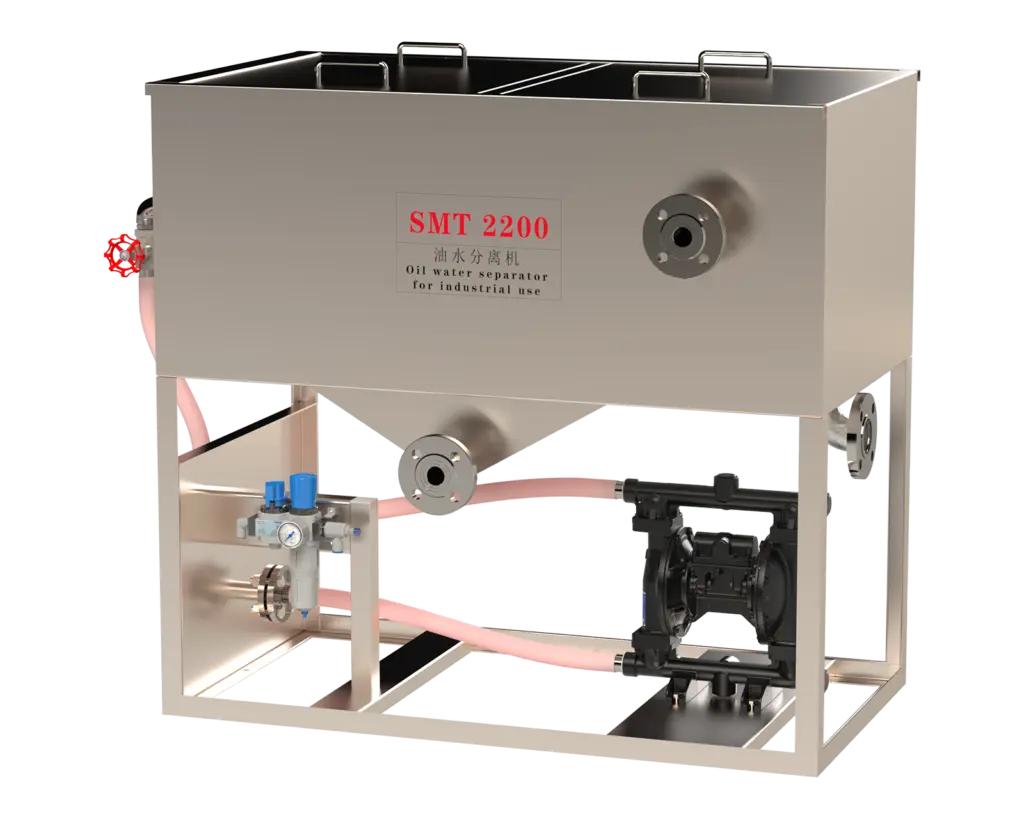 FRIESS SMT2200-FB oil-water separator angled view